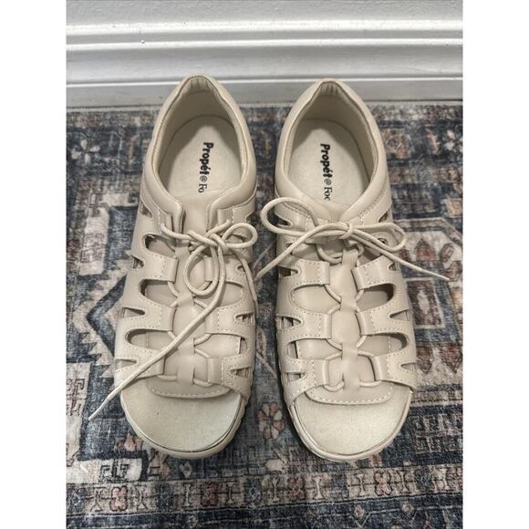 Propet Foot Smart Women’s Beige Sandals New Size 10 M Comfortable - Picture 1 of 6